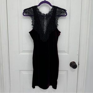 Velvet cocktail dress